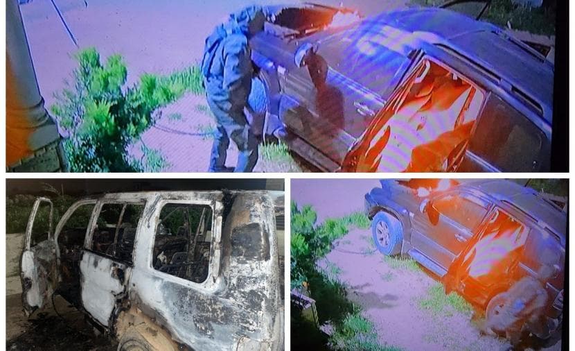 مستوطنون يحرقون مركبتين في يطا جنوبي الخليل