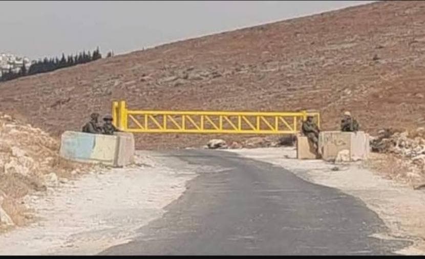 مستوطنون يُغلقون الشارع الرئيس في تقوع جنوب بيت لحم