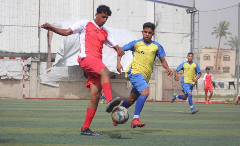 6 انتصارات في افتتاح منافسات بطولة الأمل لمواليد 2009 بغزة